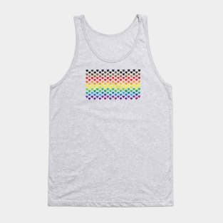 Gay Pride Hearts Tank Top